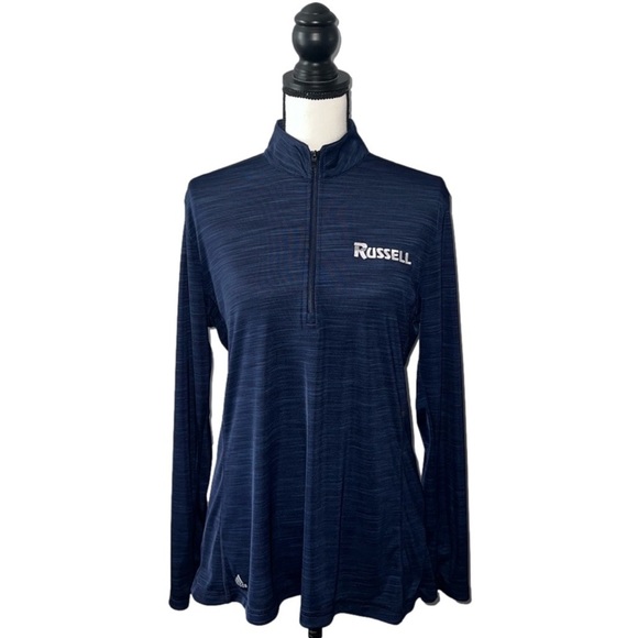 adidas Tops - Adidas- Navy quarter zip up